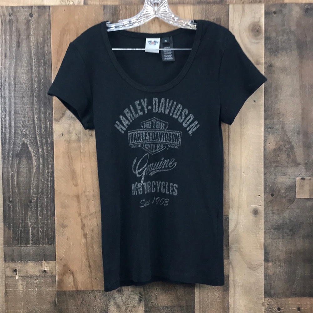Harley-Davidson Black Short Sleeve Shirt Size XL